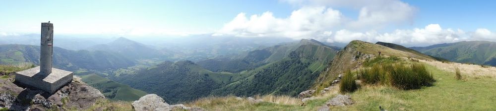 panorama du sommet d Iparla vers le sud