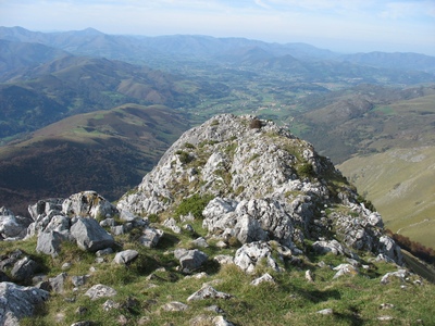 sur la crête : vue coté ouest