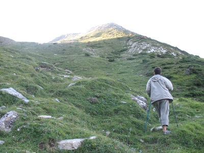 la 2ème partie du vallon est moins inclinée 