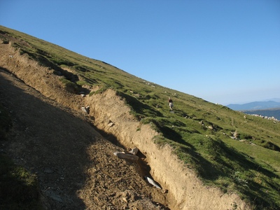 remontée vers l epaule sud 